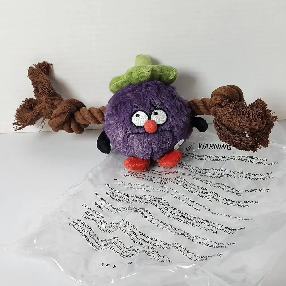 Plush Rope Squeaky Dog Toy